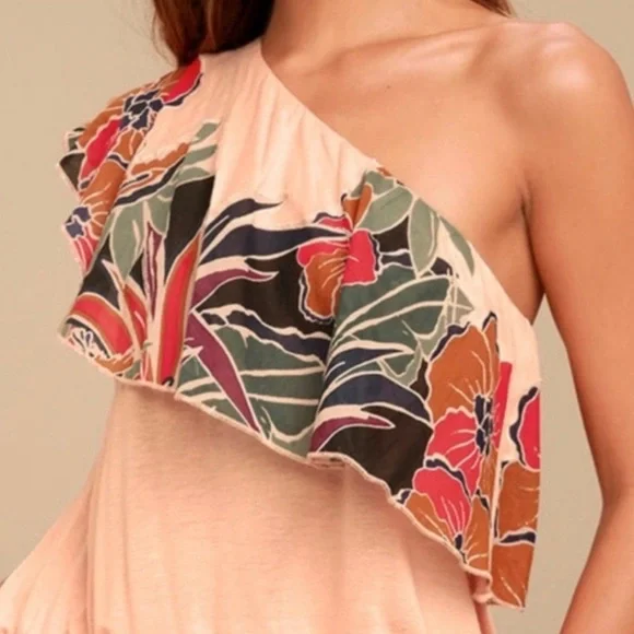 NWT Free People Annka Bubble One Shoulder Top - Picture 3 of 8